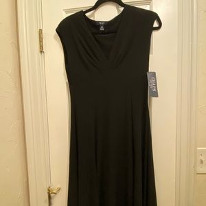 Chaps black dress.  Sleeveless and classy! NEW with tags.